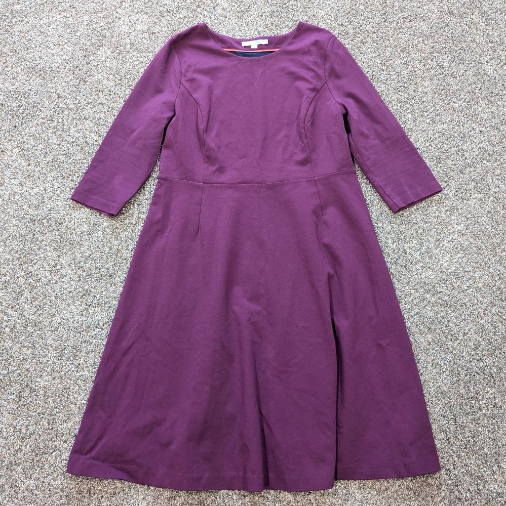 Boden Purple Midi Dress